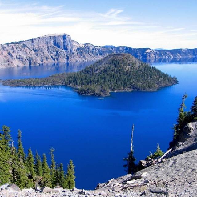 Klamath Lake heeft 300 dagen zon per jaar